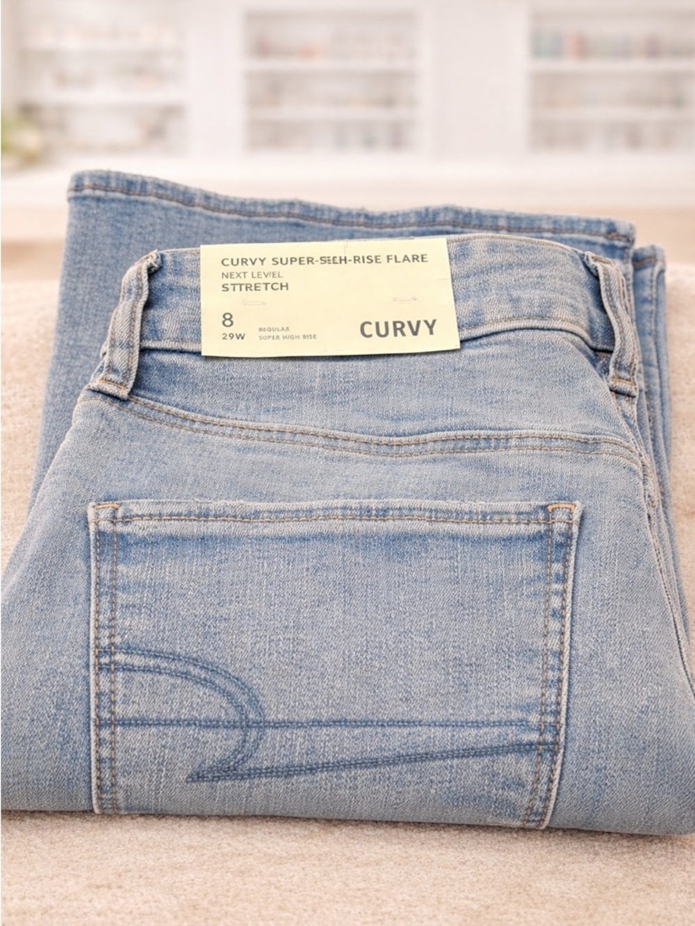 American EagleLight Blue Women's Flared Jeans new with tags - Picture 4 of 4